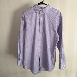 Brooks Brothers Non-iron Cotton Dress Shirt Men’s 15.5-33 in Purple